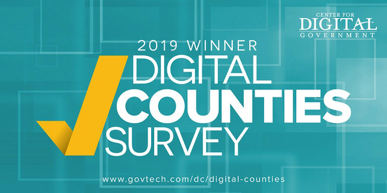 2019 Digital Counties Survey Award Logo